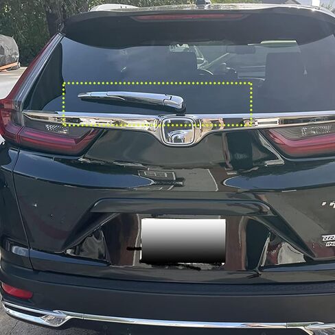 Car Accessories Compatible with Honda CR-V CRV 2017 2018 2019 2020 2021 2022 Chrome Rear Wiper Strip Molding Cover Trims ABS in Saudi Arabia