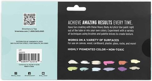 Momenta Brea Reese Acrylic Paint Set 12/Pkg-Pastel in Saudi Arabia
