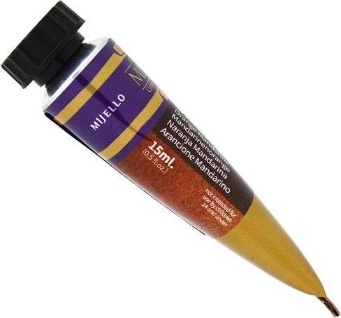 Mijello Tourmaline Two-Tone Granulation Watercolor for Fine Art and Craft Projects, Made in Korea, Tangerine Orange (W805) - 15ml (0.51oz) in Saudi Arabia