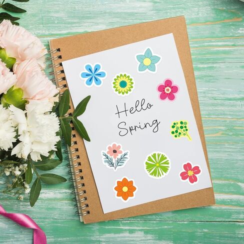 Ceiba Tree 400Pcs Flower Foam Stickers Self-Adhesive Spring Summer Foam Stickers Colorful Flower Shaped Stickers for Scrapbooking Classroom DIY Crafts Spring Summer Party Favor Supplies in Kuwait