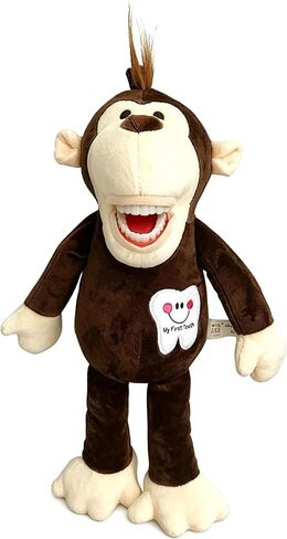 Tooth Fairy Puppet, YOUYA DENTAL Dental Puppet Oral Health Presentation Puppet Tooth Fairy Monkey Dental Educational Plush Small Size Doll with Teeth for Kids Children Boy Girls in Saudi Arabia
