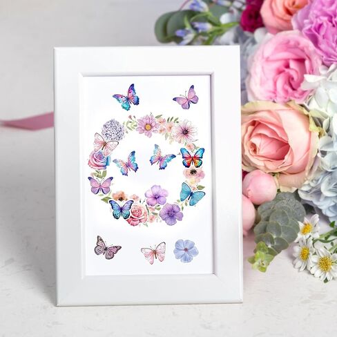 1000PCS Flower Butterfly Stickers Roll, 16 Styles Colorful Spring Floral Decals, 3D Cute Roll Stickers for Parties, Walls, Scrapbooks, Envelopes, Birthday and Greeting Cards in Saudi Arabia