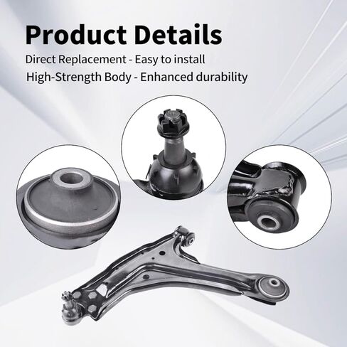 2Pcs Front Lower Control Arms with Ball Joints Compatible with Chevrolet Classic Malibu,Oldsmobile Alero Cutlass,Pontiac Grand 1999-2005 in Saudi Arabia