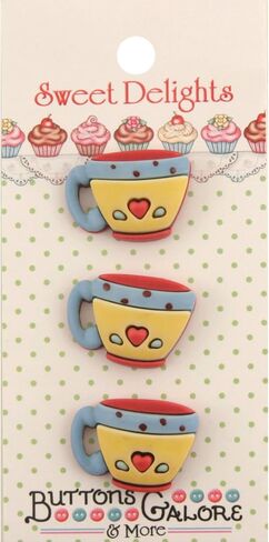 Sweet Delights Buttons-Coffee Cups in Kuwait