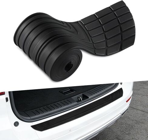 Car Rear Bumper Protector, Rear Bumper Guard, 41 x 3.4 Inch Anti-Scratch Rubber Vehicle Trunk Door Entry Guard, Automotive Interior Trunk Protection Strip Accessories for SUV Sedan Truck in Kuwait