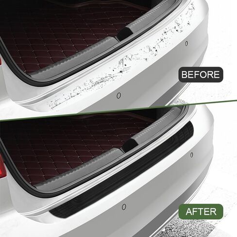 Car Rear Bumper Protector, Rear Bumper Guard, 41 x 3.4 Inch Anti-Scratch Rubber Vehicle Trunk Door Entry Guard, Automotive Interior Trunk Protection Strip Accessories for SUV Sedan Truck in Kuwait