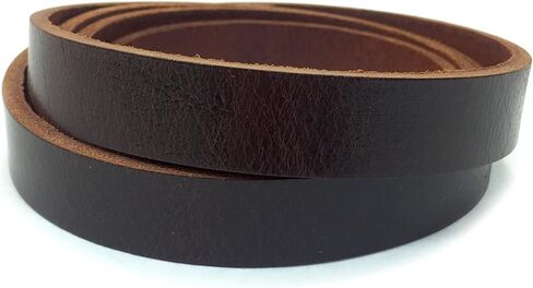 SLC Buffalo Leather Strips (3/4", Antique Mahogany) in Saudi Arabia