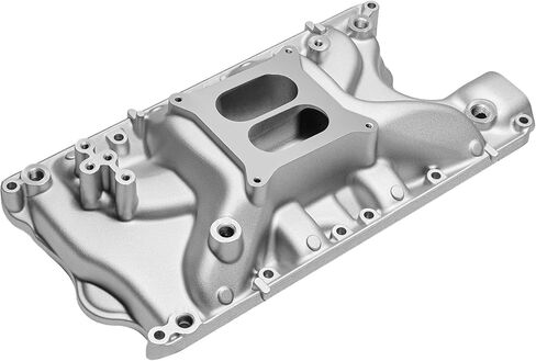 84023 Intake Manifold Dual Plane Aluminum Compatible with Ford Small Block 5.8L V8 F-150 F-250 Bronco Mustang Econoline LTD Torino Thunderbird Cougar Marquis 1969-1997 SBF 351W 1,500-6,800 RPM in Saudi Arabia