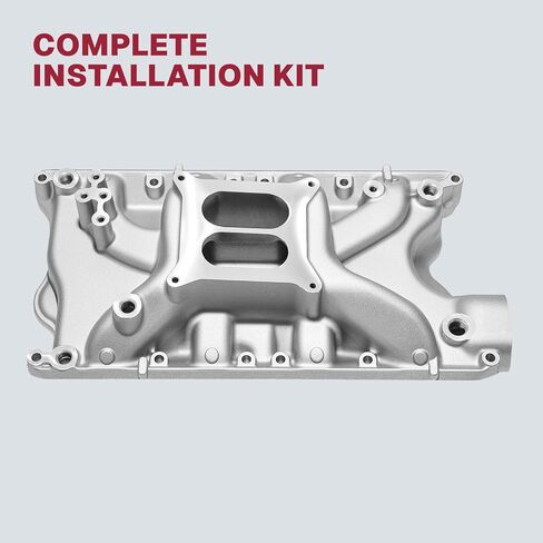 84023 Intake Manifold Dual Plane Aluminum Compatible with Ford Small Block 5.8L V8 F-150 F-250 Bronco Mustang Econoline LTD Torino Thunderbird Cougar Marquis 1969-1997 SBF 351W 1,500-6,800 RPM in Saudi Arabia