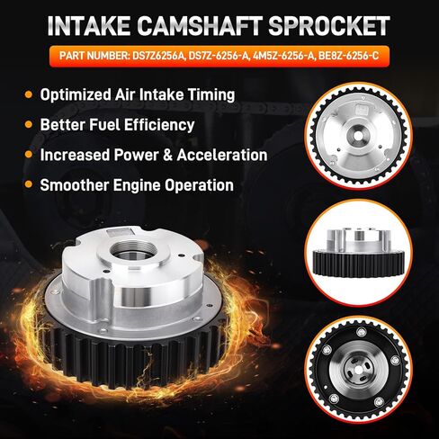 DS7Z-6256-A DS7Z-6256-B Camshaft Sprocket Set Intake Exhaust Timing Gear Engine Variable Valve Timing VVT Compatible with Ford Escape 2013-2019 1.5L Fiesta 2014-2019 1.6L Fusion 2013-2020 1.5L in Saudi Arabia