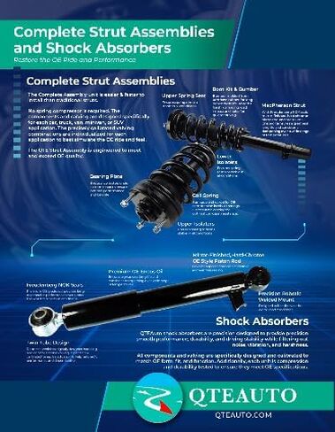PM Auto Set of 4 Front Quick Complete Strut-Coil Spring-Rear Shock Replacement For 2006-2009 Mercedes-benz E350 in Kuwait