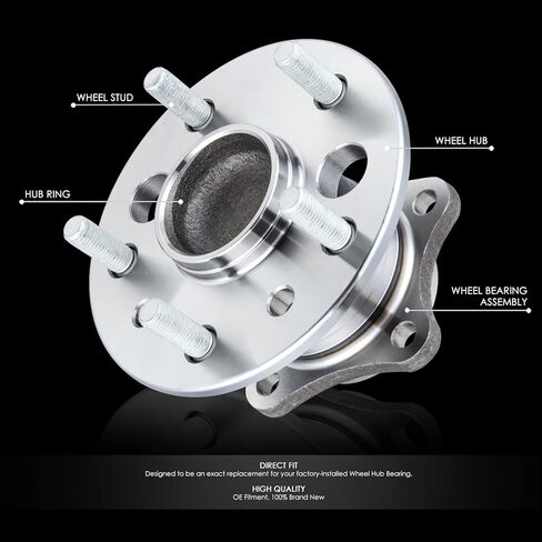 Auto Dynasty Factory Style Rear Wheel Bearing Hub Assembly Compatible with Lexus ES300 ES330 ES350 Toyota Avalon Camry Highlander Solara 2001-2012, Driver Left Side, Bare Steel in Kuwait