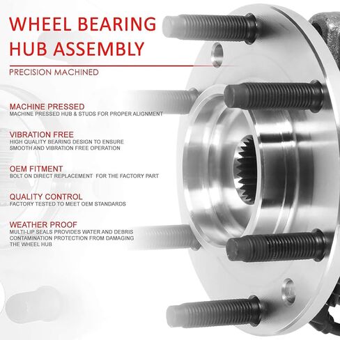 Auto Dynasty Factory Style Rear Wheel Bearing Hub Assembly Compatible with Lexus ES300 ES330 ES350 Toyota Avalon Camry Highlander Solara 2001-2012, Driver Left Side, Bare Steel in Kuwait