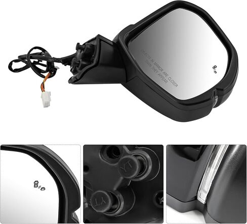 76208-3A0-A12 8Pin Right Side Mirror Compatible with Honda CR-V 2023-2025 Heated Signal Blind Spot Power Glass Passenger Side Door Mirror Assembly Replace# 762083A0A12 HO1321360 in Saudi Arabia