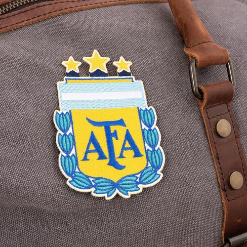 صبار الصحراء الأرجنتيني لكرة القدم التصحيح AFA Argentina Albiceleste كرة القدم المطرزة الحديد على / خياطة على زين للسترات والسترات وحقائب الظهر والحقائب والقبعات والعتاد التكتيكي - (التصحيح أ) in Kuwait