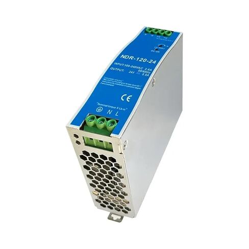 1pcs 12V 24V 48V NDR120W 100-120VAC/180-240VAC Industrial DIN Rail Mounted AC to DC Single Output Switching Power Supply(NDR-120W-12V 10A) in Saudi Arabia