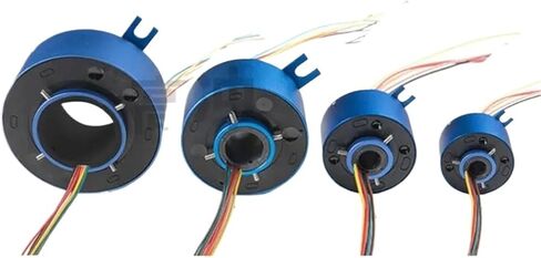 1pcs slip-ring Electric slip ring conductive slip ring through hole 12.7mm2 way 10A slip ring brush collector ring(Hole 12.7out54 6wire) in Saudi Arabia