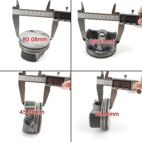 Engine Piston Rings Set 4pcs 23041-2E100 Compatible With 2012-2017 G4NB 1.8L 2011-2016 GT 1.8L in Saudi Arabia