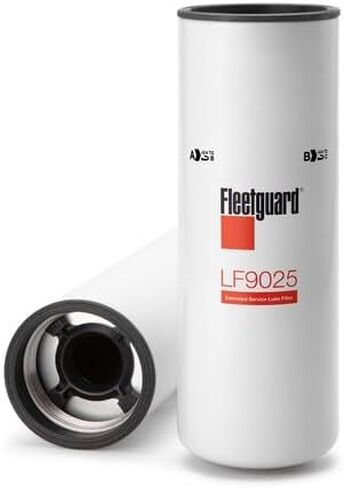 فلتر زيت المحرك Fleetguard LF9025 13.88 بوصة الارتفاع، 4.65 بوصة (أكبر Od)، Strata Pore Media، International Trucks 1841606 C1 in Kuwait