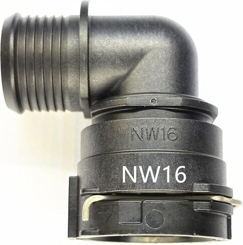 NW16 90 Degree Coolant Hose Connector, Radiator Heater Water Pipe Quick Coupling with Threaded Barbed Elbow for Buick, Chevy, Silverado, Tahoe, GM, Cadillac, BMW, Audi, VW, Engine Pipe Line Fitting in Saudi Arabia