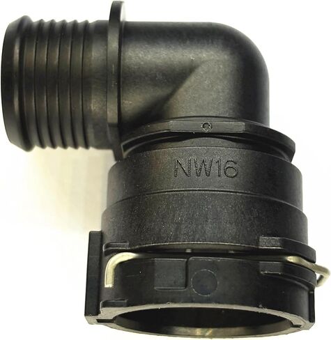 NW16 90 Degree Coolant Hose Connector, Radiator Heater Water Pipe Quick Coupling with Threaded Barbed Elbow for Buick, Chevy, Silverado, Tahoe, GM, Cadillac, BMW, Audi, VW, Engine Pipe Line Fitting in Saudi Arabia