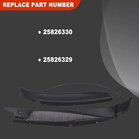 HY-SPEED Windshield Wiper Insert Cowl Grille Panels Compatible with 1996 1997 1998 1999 2000 2001 2002 2003 2004 2005 2006-2017 Express 1500 2500 3500 Van Savana 1500 2500 3500 Van 25826329 25826330 in Saudi Arabia