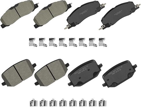 Front Rear Ceramic Brake Pads with Hardware Fit for Ford Explorer 2020 2021 2022 2023 2024 2025 Police Interceptor Utility 2020-2023 in Saudi Arabia