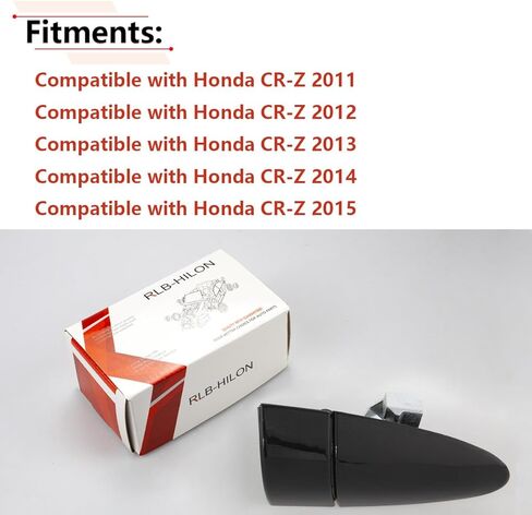 RLB-HILON Metal Exterior Door Handle Compatible with Honda CRZ CR-Z 2011 2012 2013 2014 2015 Year, for Right Passenger Side Door, Black Color in Kuwait