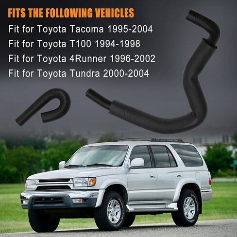 Upper & Lower Oil Cooler Hoses Fit for Toyota 4Runner 1996-2002 for Tacoma 1995-2004 for Tundra 2000-2004 3.4L V6 Engine Replace 15777-62020 15778-62030 in Saudi Arabia