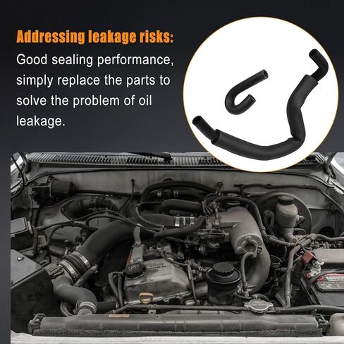Upper & Lower Oil Cooler Hoses Fit for Toyota 4Runner 1996-2002 for Tacoma 1995-2004 for Tundra 2000-2004 3.4L V6 Engine Replace 15777-62020 15778-62030 in Saudi Arabia