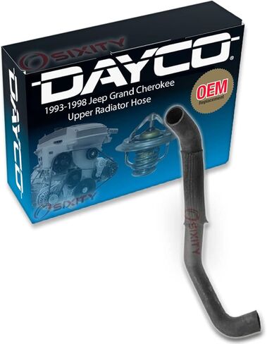 Dayco Upper Radiator Coolant Hose compatible with Jeep Grand Cherokee 5.2L 5.9L V8 1993-1998 in Kuwait