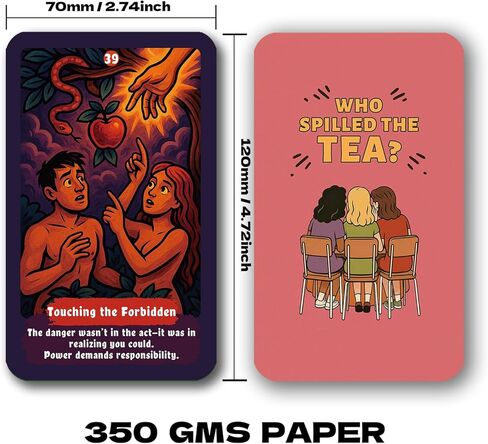 Who Spilled The Tea? Oracle Cards with Guidebook 50 Cards Oracle Cards for Beginners,Relationship Insight, Hidden Motives & Real-Life Guidance Easy Daily Guidance & Self Discovery Oracle Deck in Saudi Arabia