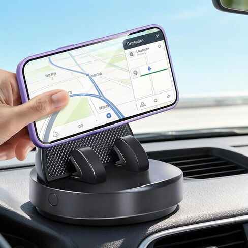 Car Dashboard Phone Mount 360° Rotatable,Adhesive Auto Phone Holder,Center Console Car Mount,Dashboard Phone Stand for All Smartphones(1PC,ZJ04) in Kuwait
