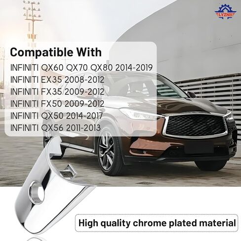 Car Door Handle Outside Handle Fit for Nissan Infiniti QX60 QX70 QX80 2014-2019 for EX35 FX35 FX50 2009-2012 for Armada 2008-2020 OE#80646-1BA0A in Saudi Arabia