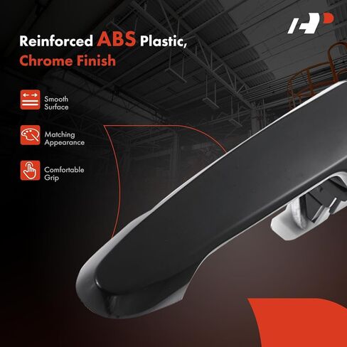 A-Premium Rear Left Driver Side Exterior Door Handle Compatible with Chevrolet Cobalt 2005-2010 & Pontiac G5 2007-2010, Primed Black, Replace# 15918957 in Kuwait
