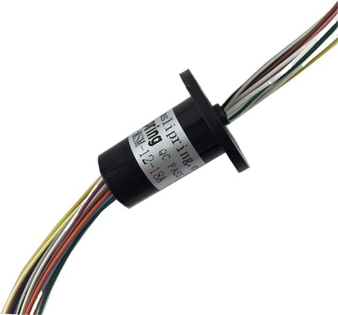 1pcs 12.5mm Micro Slip Ring 2/4/6/8/12/18 Channel 2A Rotate Dining Table RC Model Chassis Infinite Rotation PTZ Gimbal Electric Rings(2 Channel) in Saudi Arabia