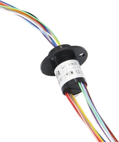 1pcs 12.5mm Micro Slip Ring 2/4/6/8/12/18 Channel 2A Rotate Dining Table RC Model Chassis Infinite Rotation PTZ Gimbal Electric Rings(2 Channel) in Saudi Arabia