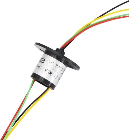 1pcs 12.5mm Micro Slip Ring 2/4/6/8/12/18 Channel 2A Rotate Dining Table RC Model Chassis Infinite Rotation PTZ Gimbal Electric Rings(2 Channel) in Saudi Arabia