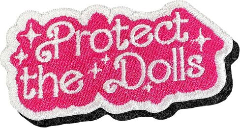 Protect The Dolls Hook and Loop Patch Feminist Womens Rights Human Rights Trans Rights Hook & Loop Embroidered Patches for Caps, Bags, Vest Dog Harness, Tactical Military Patch Gifts 3 Inches in Kuwait