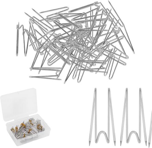 Penitue 40pcs Fabric Panel Wall Hanger Hooks, Metal Office Partition Hanging Hooks Cubicle Picture Hangers for Fabric Walls for Office Home School Decor DIY Parties (Silver) in Saudi Arabia