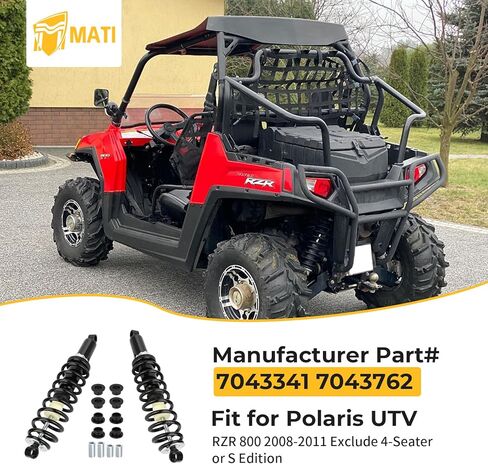 M MATI Rear Strut Shock Absorber 7043341 7043762 for Polaris RZR 800 2008 2009 2010 2011 2012 2013 in Kuwait