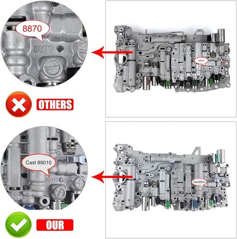 AB60E Transmission Valve Body with Solenoids -Cast:89010 Fits for Toyota Tacoma 2015-2016 3.5L for For Tundra 2006-2016 5.7L in Kuwait