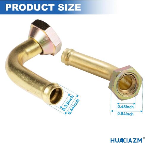 Transmission Cooler Oil Tube Connector Compatible with Honda Odyssey 3.5L 2005-2010, 2 pcs Radiator Transmission Cooler Line Fittings in Saudi Arabia