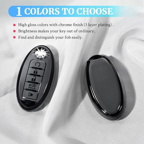 Compatible with Nissan Key Fob Cover Soft TPU Key Case for Infiniti X-Trail Rogue Altima Quest Pathfinder Sentra Patrol CIMA Fuga Armada Teana Murano 5 Buttons Key Shell in Saudi Arabia