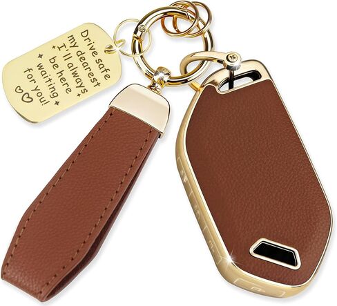 Soft TPU & Leather Key Fob Cover Compatible with Kia K4 K5 2025-2026,Telluride 2023-2025 Carnival 2023-2025 Sorento SPORTAGE EV9 EV5, with Keychain & Metal Blessing Tag (5 Button Pink) in Saudi Arabia