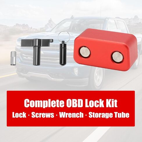 OBD2 Port Anti-Theft Lock, OBD Port Immobilizer Protector to Prevent Key Cloning & Unauthorized Access, Fits Car/SUV/Truck (Red) in Saudi Arabia