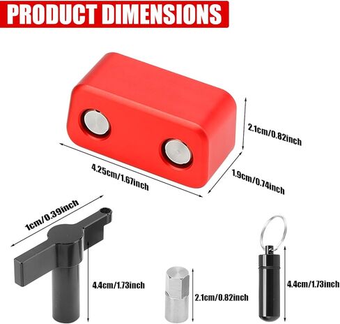 OBD2 Port Anti-Theft Lock, OBD Port Immobilizer Protector to Prevent Key Cloning & Unauthorized Access, Fits Car/SUV/Truck (Red) in Saudi Arabia