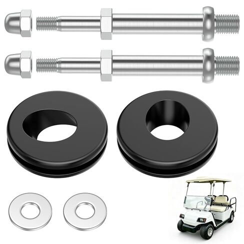 Golf Cart Front Roof Top Support Fixing Screws, Nuts and Washers Repair Kit, Suitable for 1995-2002 Yamaha G14, G16, G19 Golf Cart, OEM#: JN6-K834A-02-KT/JN6-K834A-02-00, JN3-K832F-00-00 in Saudi Arabia