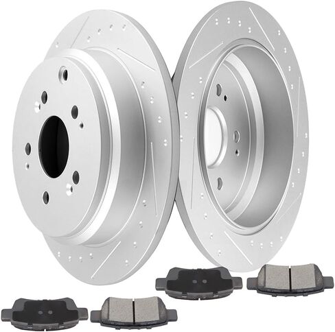 SCITOO Brake Kits For Nissan For Cube 2009-2014,For Nissan For Sentra 2007-2012,For Versa 2007-2012 Front Disc Brake Rotors and Ceramic Brakes Pads Replacement:D815-7318,31463 in Kuwait