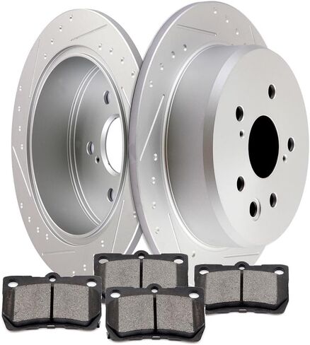 SCITOO Brake Kits For Nissan For Cube 2009-2014,For Nissan For Sentra 2007-2012,For Versa 2007-2012 Front Disc Brake Rotors and Ceramic Brakes Pads Replacement:D815-7318,31463 in Kuwait